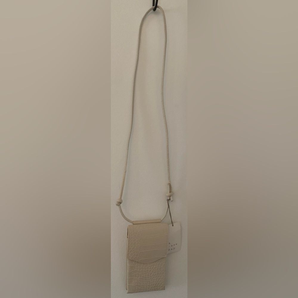 A New Day White Cellphone Crossbody Bag NWT